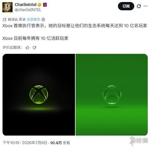 Xbox女总裁豪言:裁员之后 目标每天吸引10亿玩家!